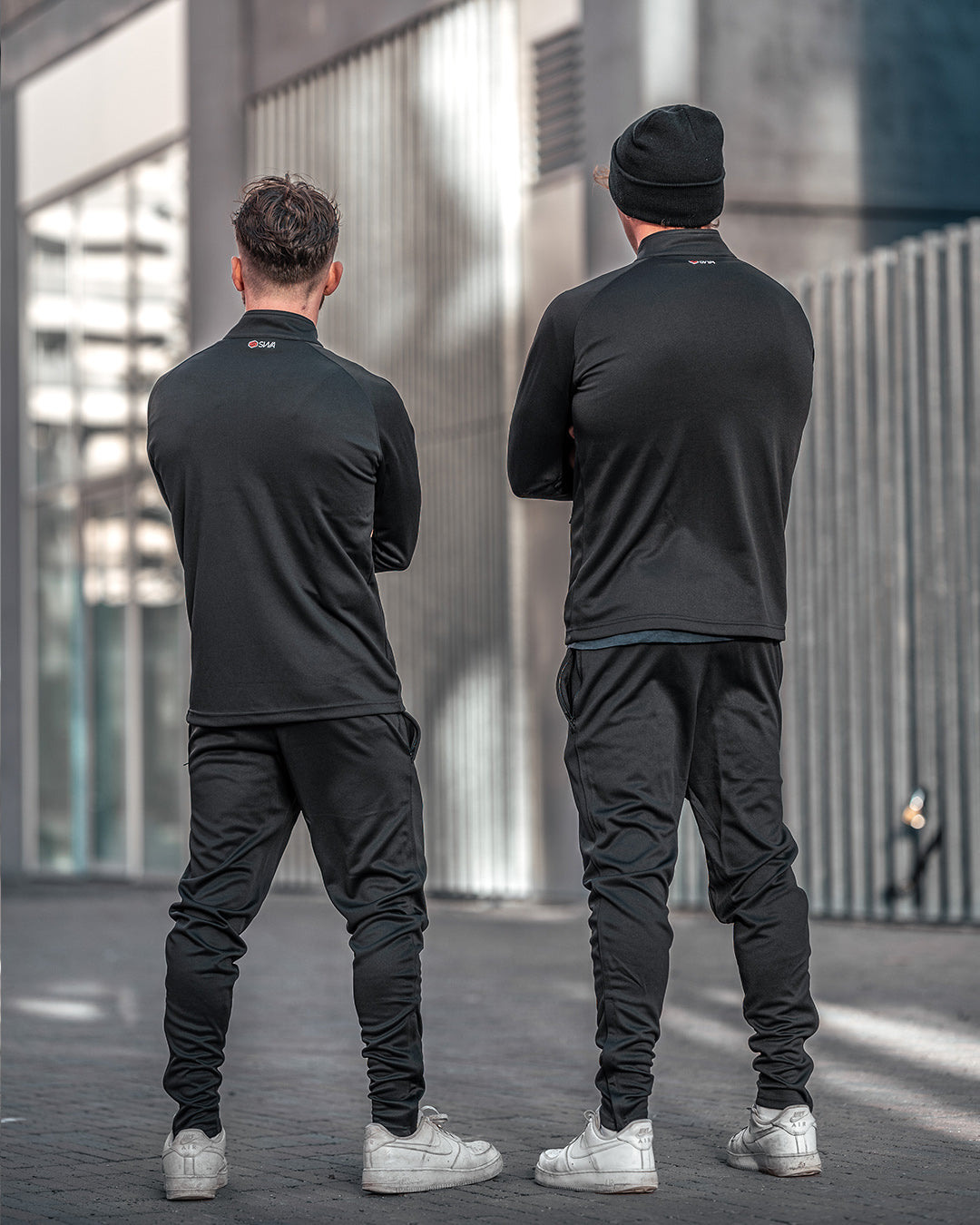 Bas de survĂȘtement polyester pour hommes - Noir