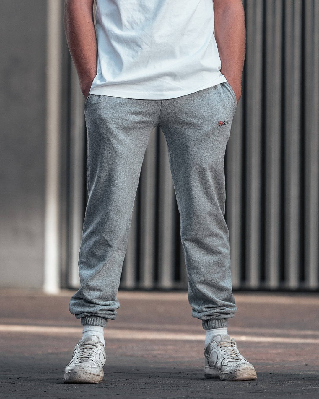 Jogging large gris sale