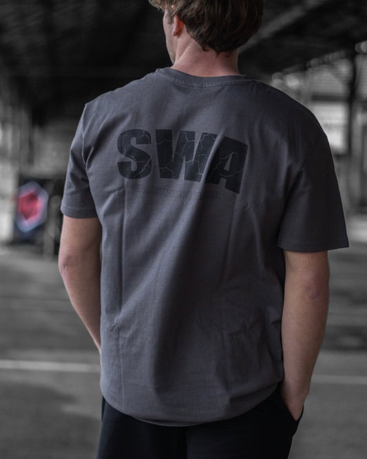 T-shirt oversize - gris foncé