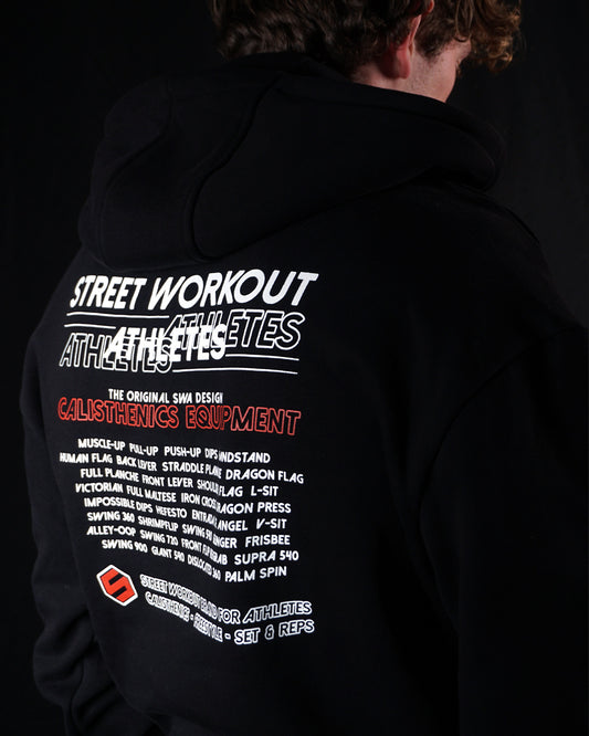 "The Original" Street Workout Athletes Oversized Hoodie - Black