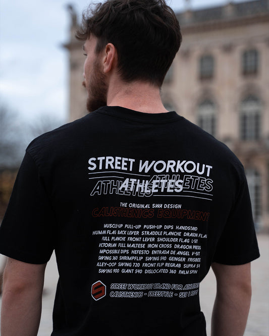 "The Original" Street Workout Athletes Oversized Tshirt - Black